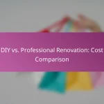 DIY vs. Professional Renovation: Cost Comparison