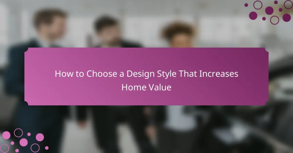How to Choose a Design Style That Increases Home Value